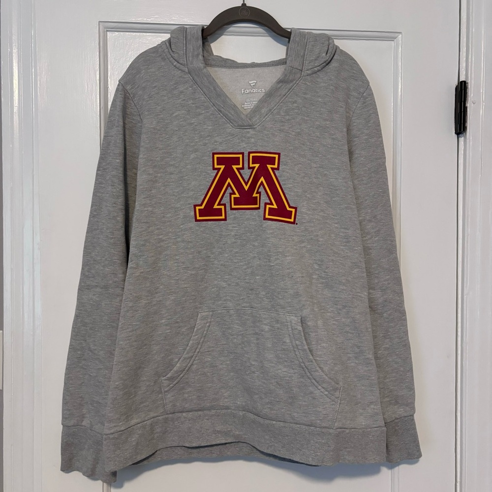 Fanatics University of Minnesota Gray Pullover Hoodie - size XL
